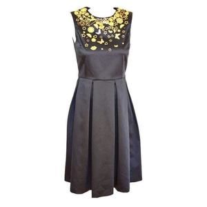 Manish Arora - Black Gold Embellished Details Dress - FR 36